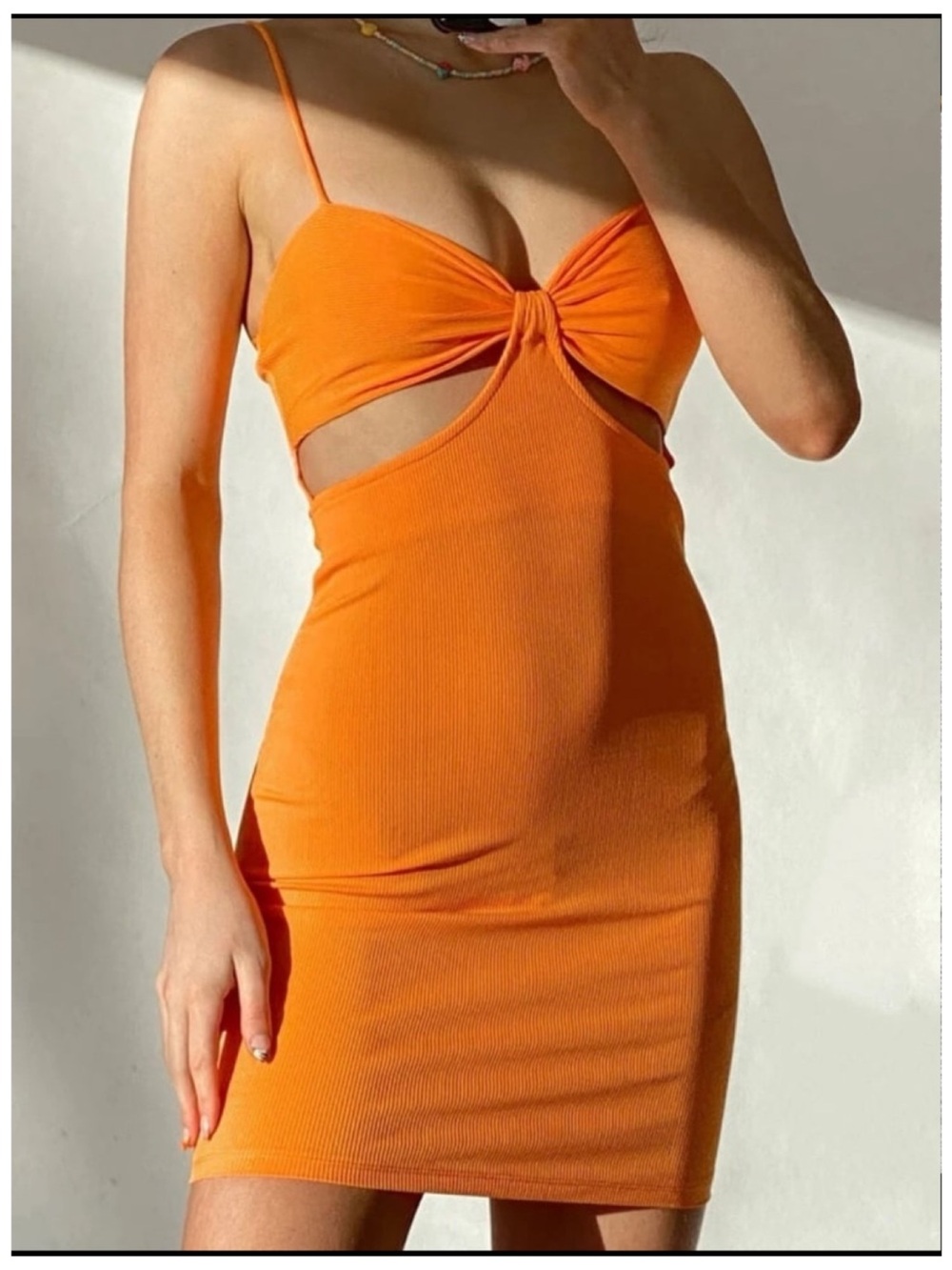 Princess Polly Marissa Mini Dress Orange Size 2 - Picture 1 of 8